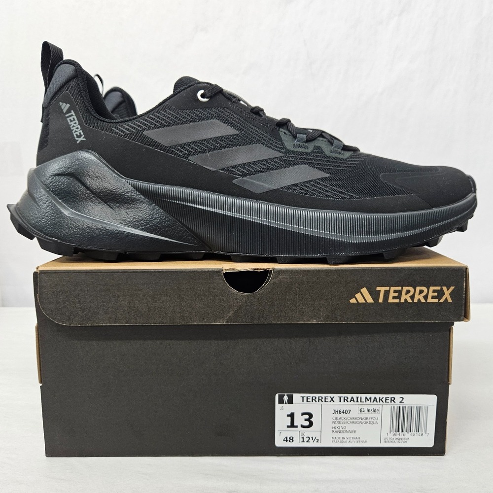 Adidas Terrex Trailmaker 2 Hiking Shoes JH6407 Black Carbon Grey Men's Size 13
